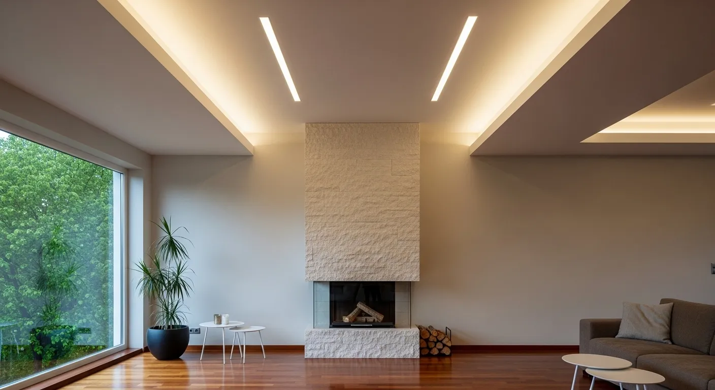 Oświetlenie LED w salonie