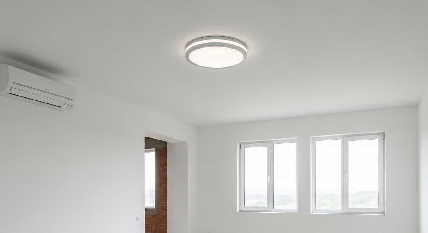 Matowe sufity napinane w salonie i sypialni